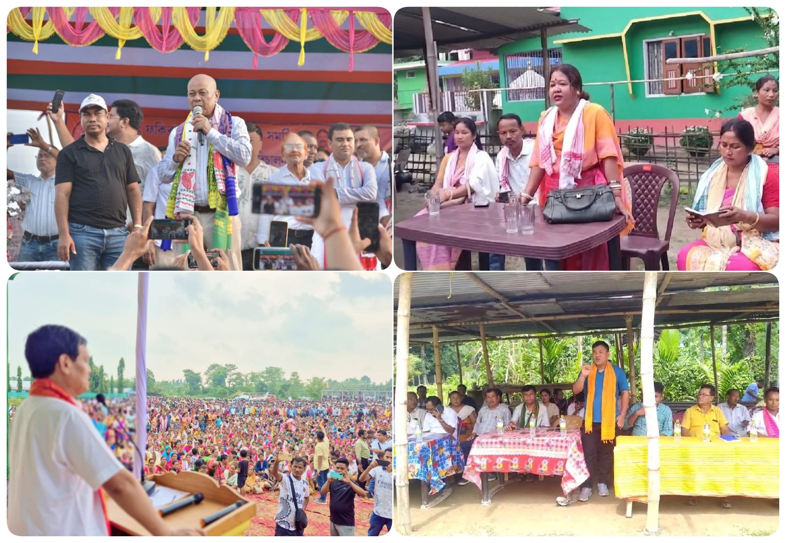 বিটিচি নিৰ্বাচনৰ বাবে ৰাজনৈতিক দলসমূহৰ তীৱ্ৰ প্ৰচাৰ অভিযান