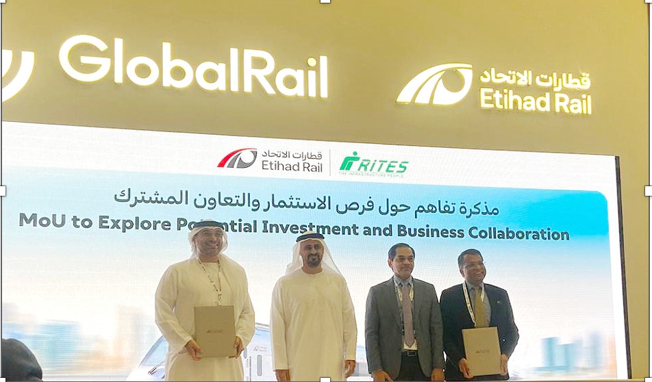 RITES Signs MoU With Etihad Rail to Boost Mobility Collaboration