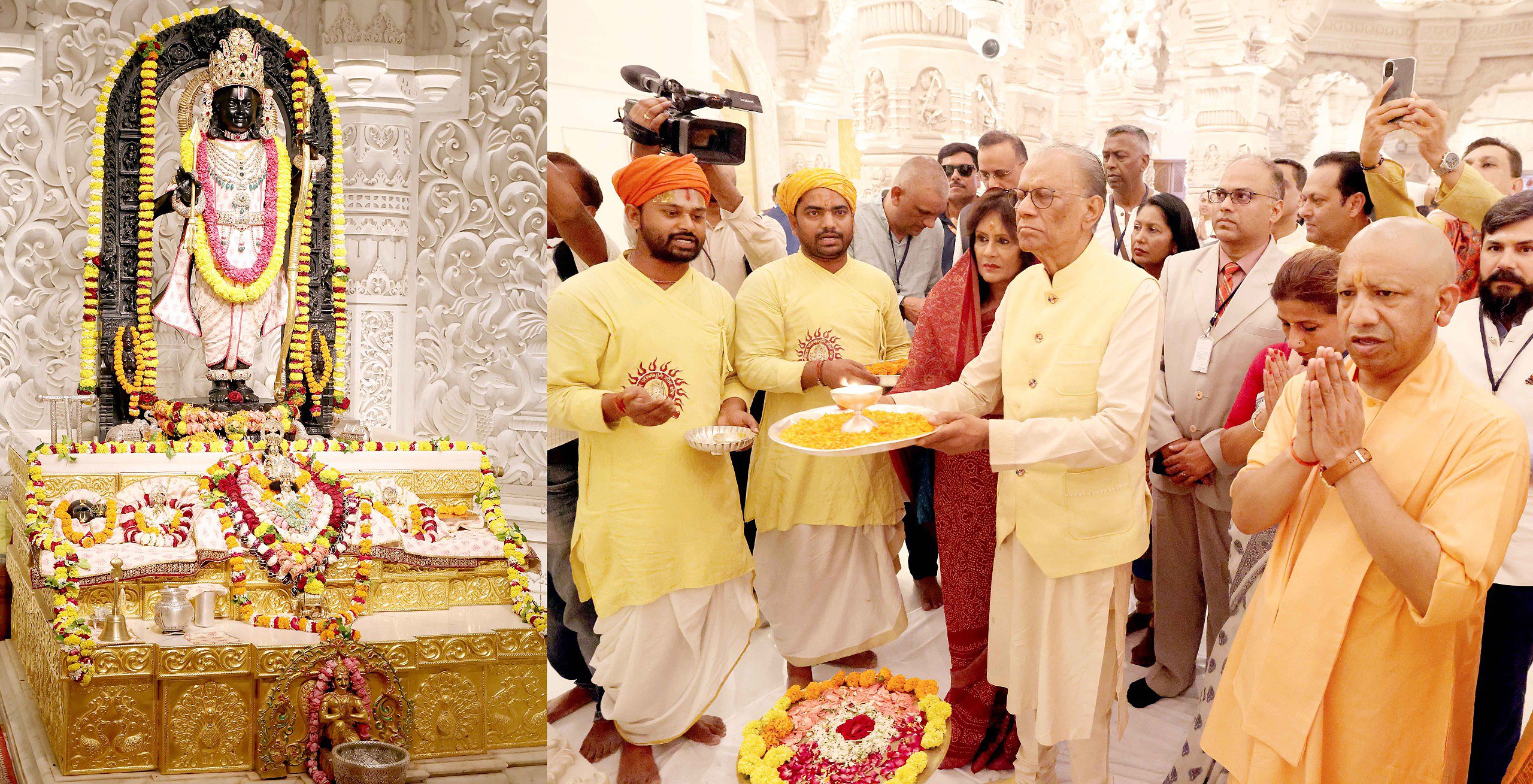 Mauritius PM Navin Chandra Ram Gulam Visits Ayodhya, Performs Pooja at Shri Ram Lala Temple