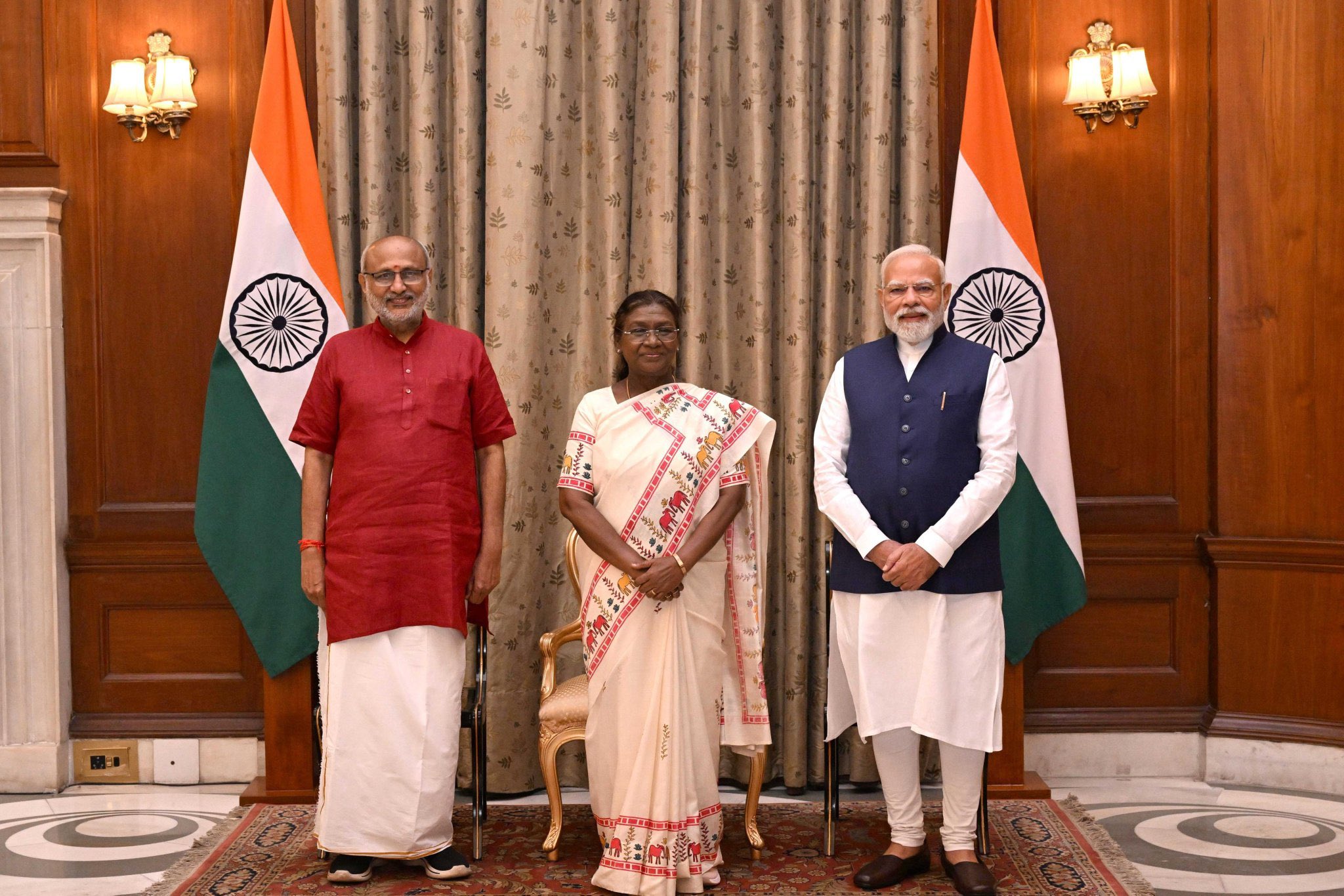 C. P. Radhakrishnan Sworn in as Vice President by President Droupadi Murmu; PM Modi Wishes Him a Successful Tenure
