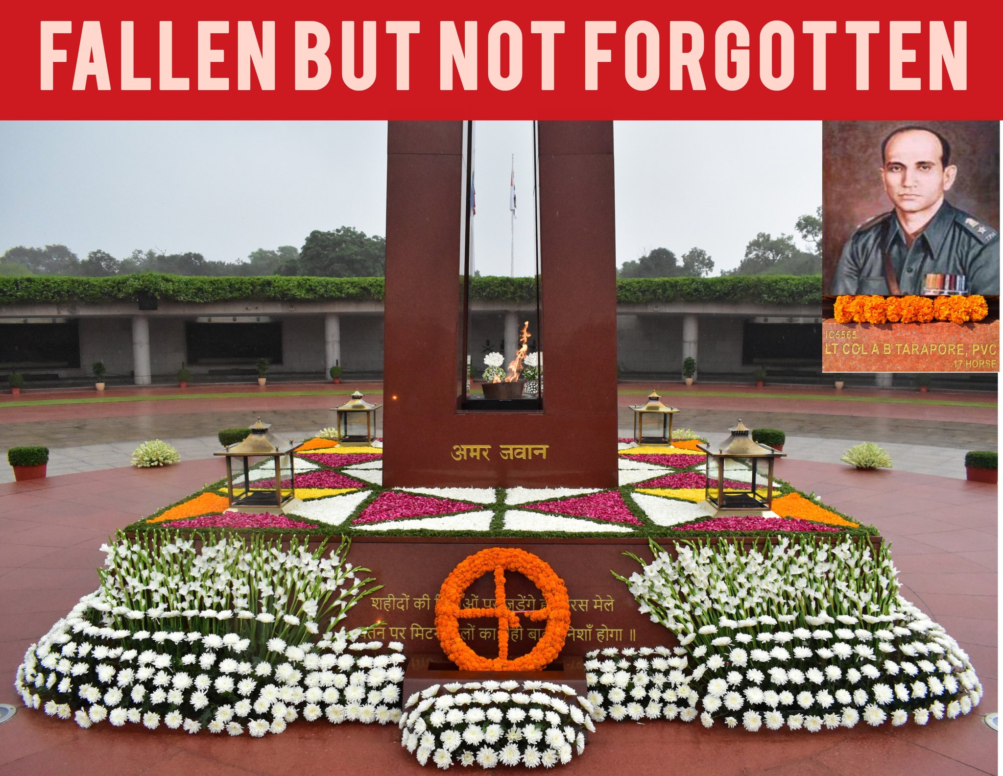 Defence Minister Rajnath Singh Pays Tribute to Lt. Col Tarapore on Balidan Diwas, Hails His Bravery in 1965 War