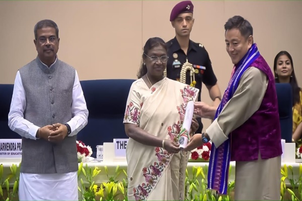 Sikkim’s Karma Tempo Ethenpa Receives National Teachers Award 2025