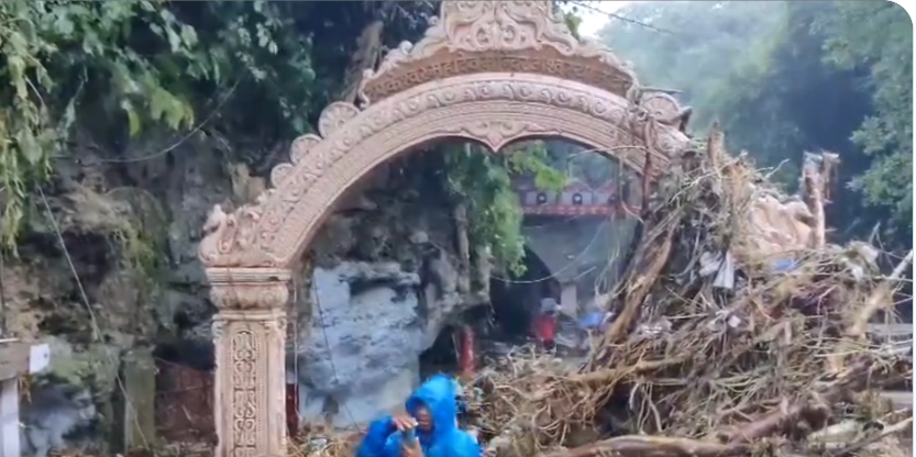 Torrential Rains Hit Dehradun’s Sahastradhara Area; Roads, Shops Damaged