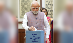 उपराष्ट्रपति पद के चुनाव के लिए नए संसद भवन में मतदान जारी; मतगणना शाम को