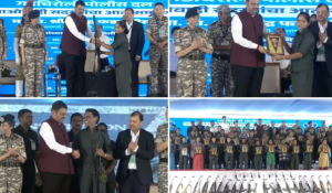 ६१ नक्षली अतिरेक्यांचं गडचिरोली इथं मुख्यमंत्र्यांच्या उपस्थितीत आत्मसमर्पण