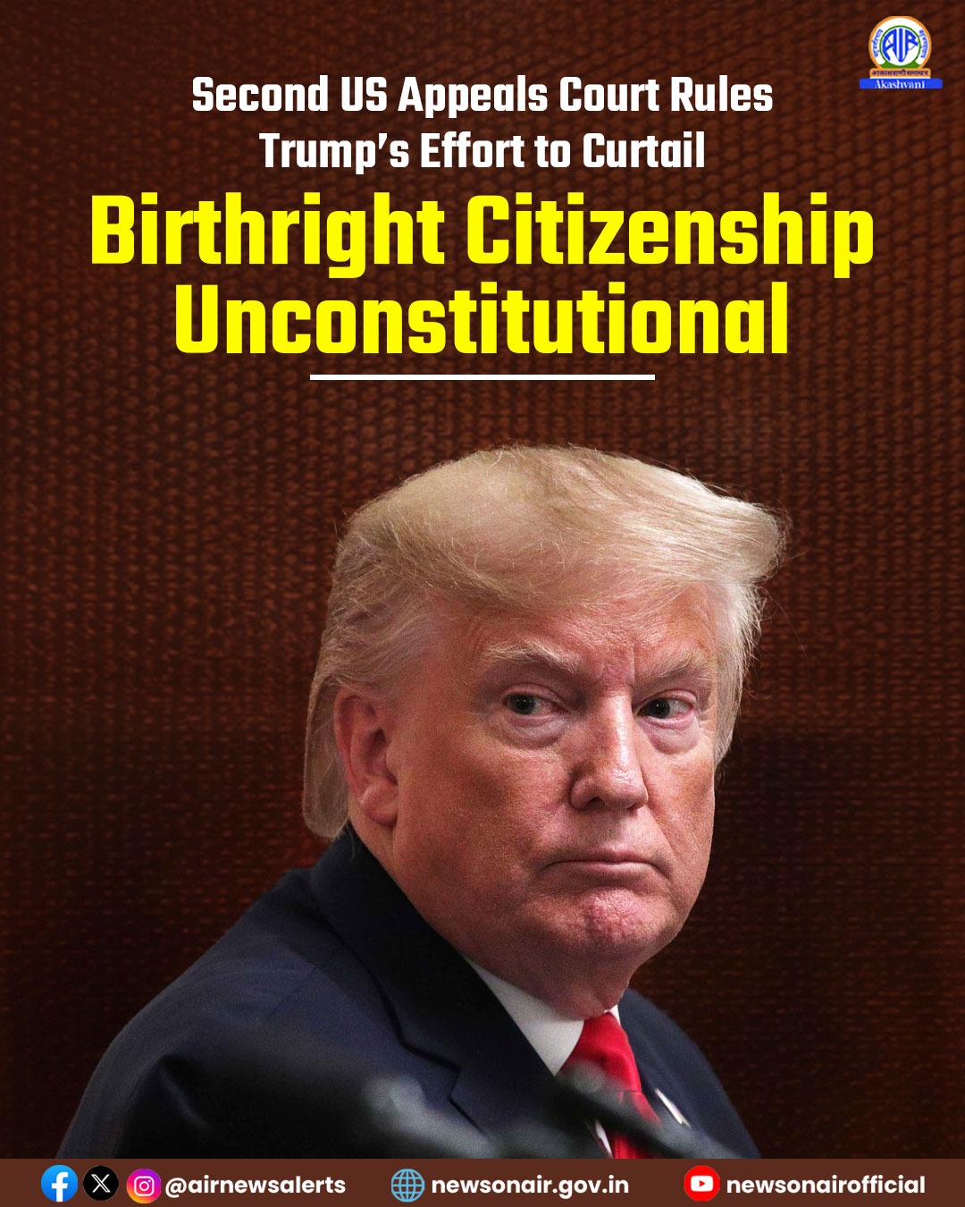 अमेरिकी अदालत ने ट्रम्प के जन्मजात नागरिकता सीमित करने के आदेश को असंवैधानिक ठहराया