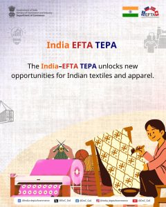 India-EFTA Trade and Economic Partnership Agreement (TEPA) Comes into Effect Today
