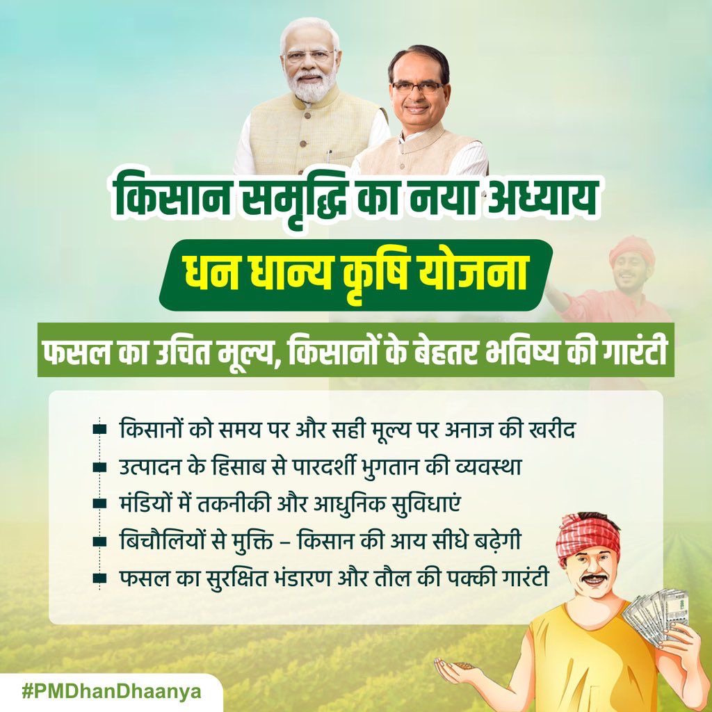 प्रधानमंत्री मोदी: प्रधानमंत्री धन-धान्य योजना और दलहन आत्मनिर्भरता मिशन से किसानों का भाग्य बदलेगा