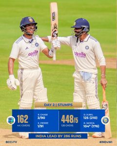 Ahmedabad Test: India to resume first innings’ play at overnight score of 448/5 against West Indies today