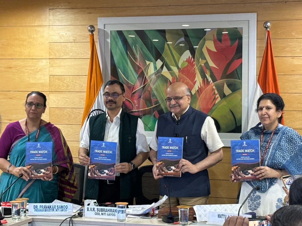 नीति आयोग के मुख्य कार्यकारी अधिकारी बीवीआर सुब्रह्मण्यम ने वित्त वर्ष 2025 की चौथी तिमाही की नीति आयोग की ट्रेड वॉच तिमाही रिपोर्ट जारी की