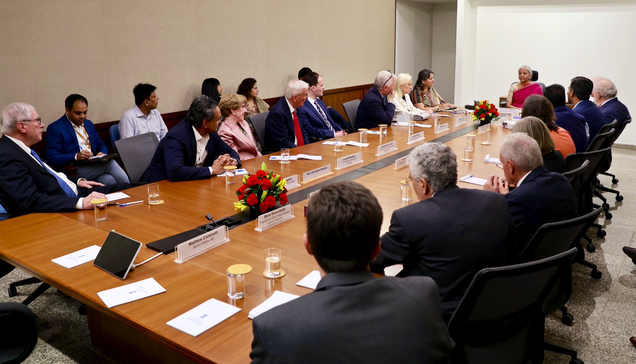 FM Nirmala Sitharaman Meets US Delegation to Discuss India-US Partnership