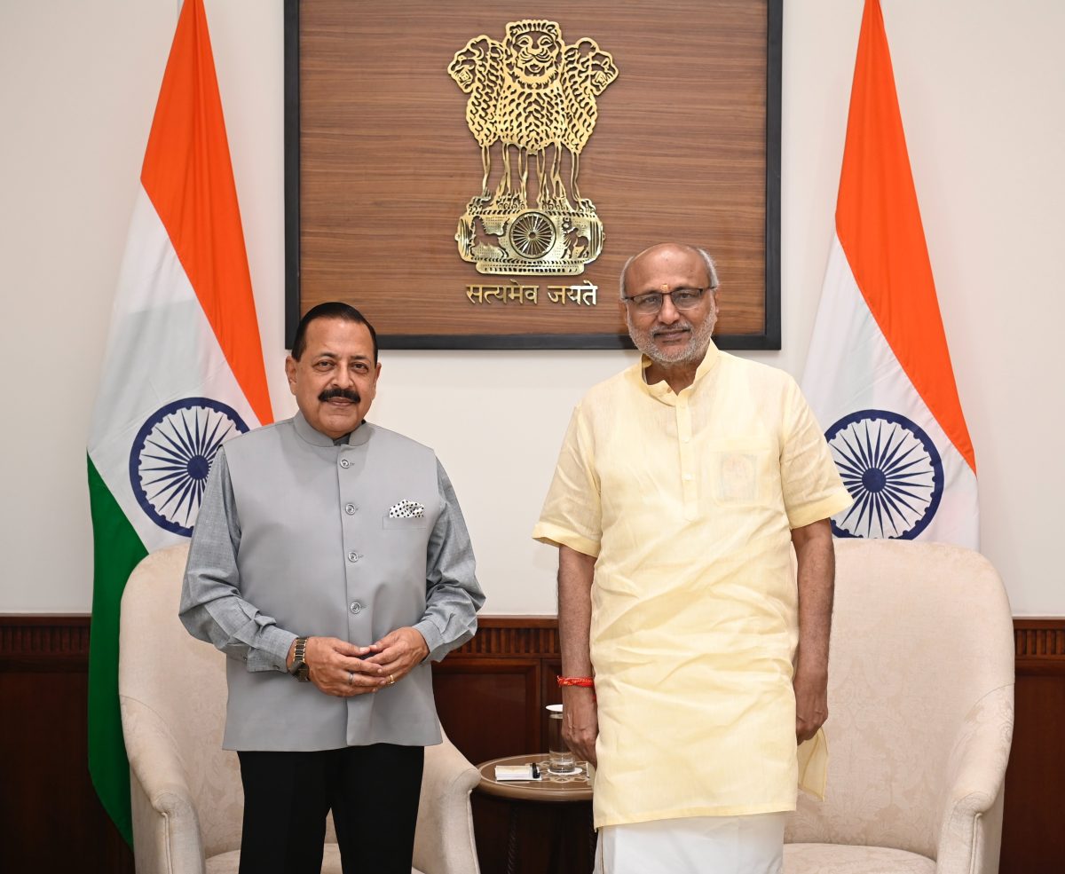 Vice-President Radhakrishnan Meets Dr. Jitendra Singh, Highlights India’s Innovation Growth