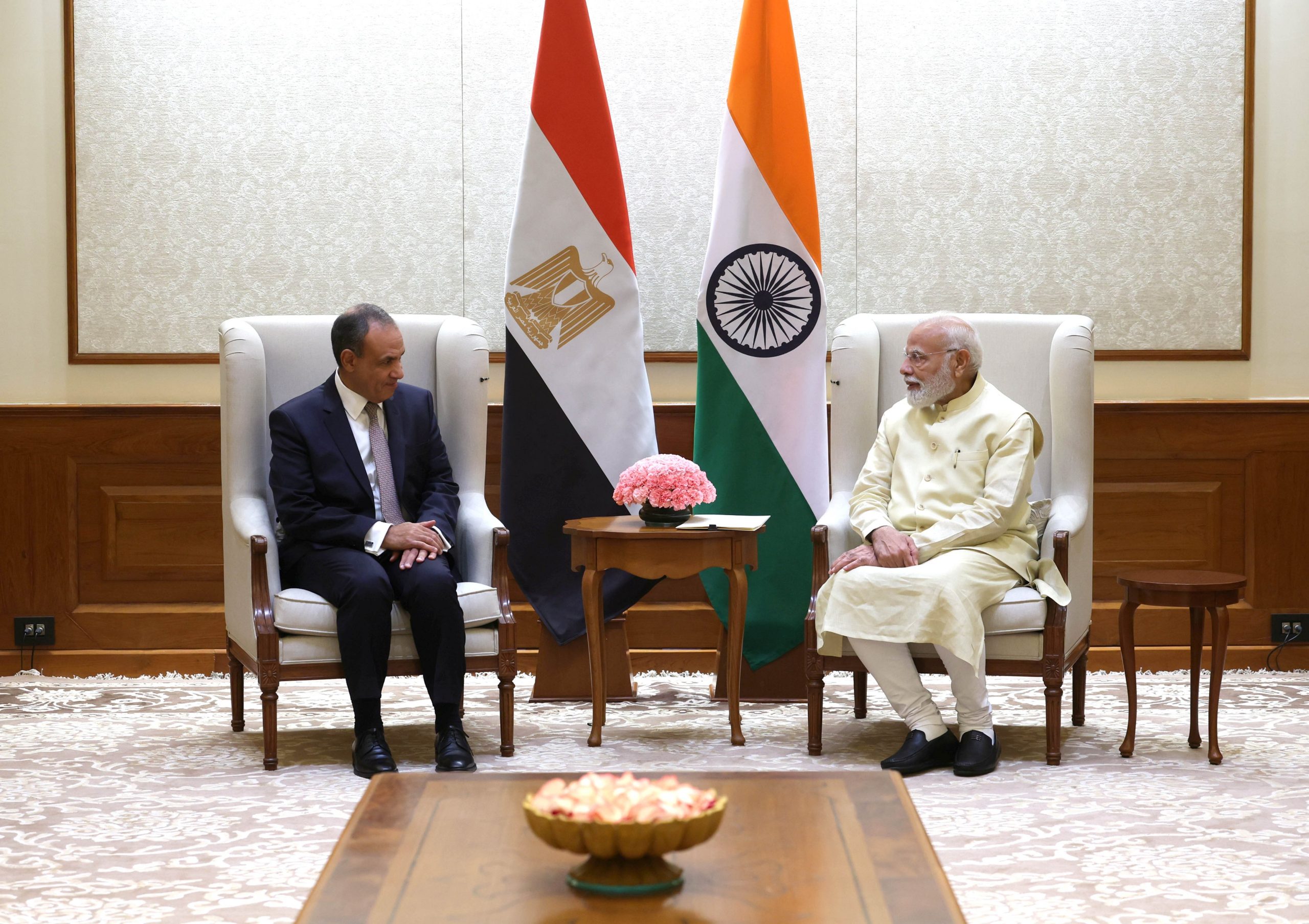 PM Modi Meets Egyptian Foreign Minister Badr Abdelatty, Lauds Egypt’s Role in Gaza Peace Deal