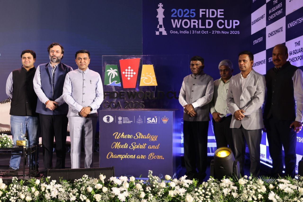Goa CM Pramod Sawant Unveils Official Logo and Anthem for FIDE Chess World Cup 2025 in Goa