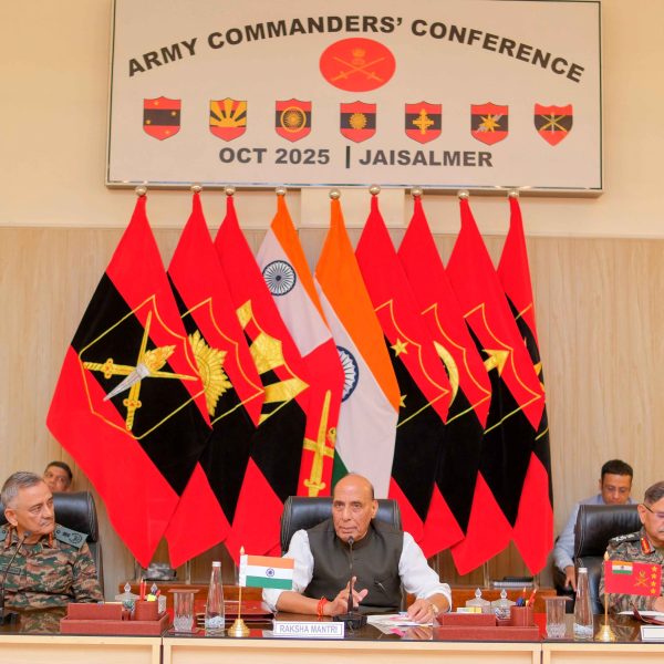 Rajnath Singh Chairs Army Commanders’ Conference in Jaisalmer, Reviews Security and Operational Preparedness