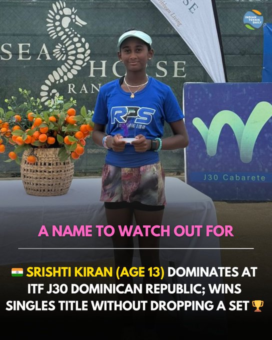 ITF J30 स्पर्धेत भारताच्या सृष्टी किरणनं विजेतेपद पटकावलं