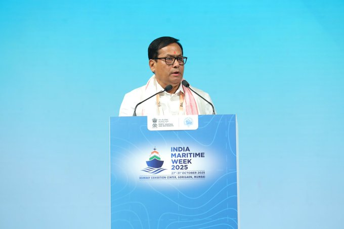 राष्ट्रीय नौवहन वारसा संकुलाच्या बोधचिन्हाचं केंद्रीय बंदर विकास मंत्र्यांच्या हस्ते अनावरण