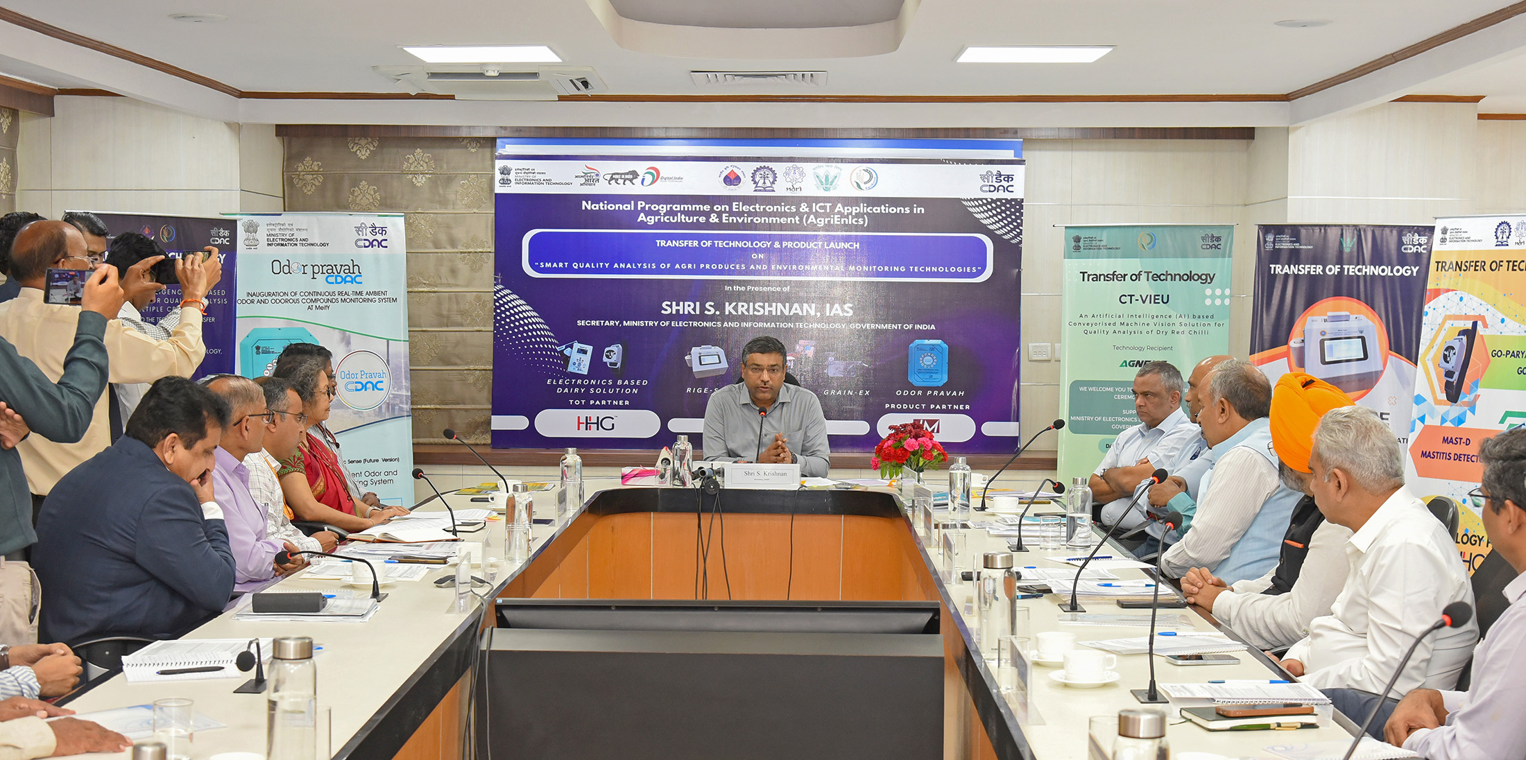 IT Secretary S Krishnan Launches Smart Agri Quality and Environmental Monitoring Tech
