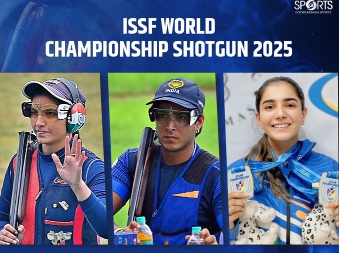 Indian Shooters Begin Trap Campaign at ISSF Shotgun World Championship 2025 in Athens