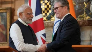 प्रधानमंत्री नरेन्‍द्र मोदी और ब्रिटेन के प्रधानमंत्री कीर स्‍टार्मर के बीच मुम्‍बई में वार्ता होगी
