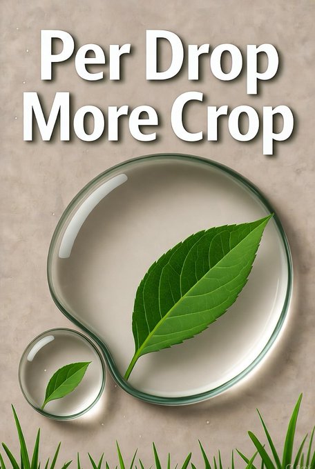 पर ड्रॉप मोर क्रॉप योजना में छोटे स्तर के जल संचयन और संरक्षण की नई पहल