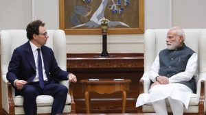 PM Modi and I&B Minister Ashwini Vaishnaw meet Anthropic CEO Dario Amodei in New Delhi