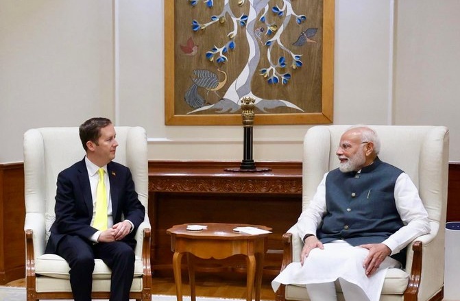 PM Narendra Modi receives ambassador-designate of US to India, Sergio Gor, at his residence, New Delhi