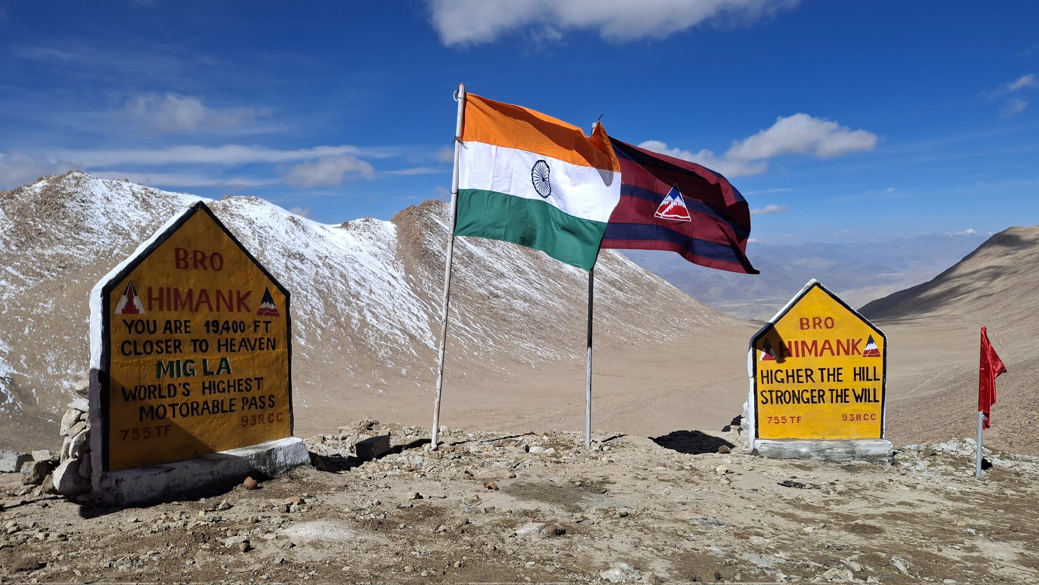 BRO again scripts history; Project Himank constructs world’s highest motorable road at Mig La Pass near LAC