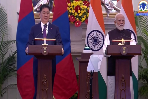 PM Narendra Modi & President Of Mongolia Khurelsukh Ukhnaa Hold Delegation Talks In New Delhi