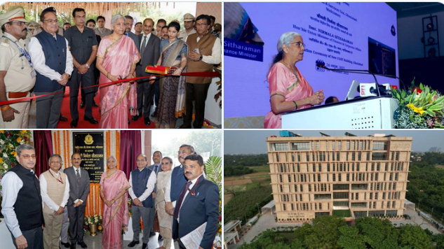 गाझियाबाद इथं केंद्रीय वस्तू आणि सेवाकर भवनाचं अर्थमंत्र्यांच्या हस्ते उद्घाटन