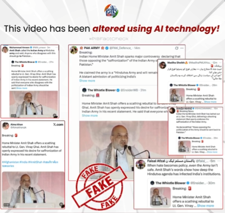 Fact Check: HM Amit Shah Video on Army Saffronization is Fake