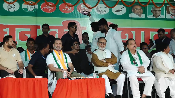 Bihar Election: Senior Congress Leader Rahul Gandhi Launches Election Campaign from Muzaffarpur