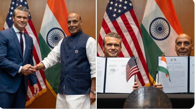 भारत आणि अमेरिका दरम्यान संरक्षण क्षेत्रातला पुढच्या १० वर्षांसाठी आराखडा करार