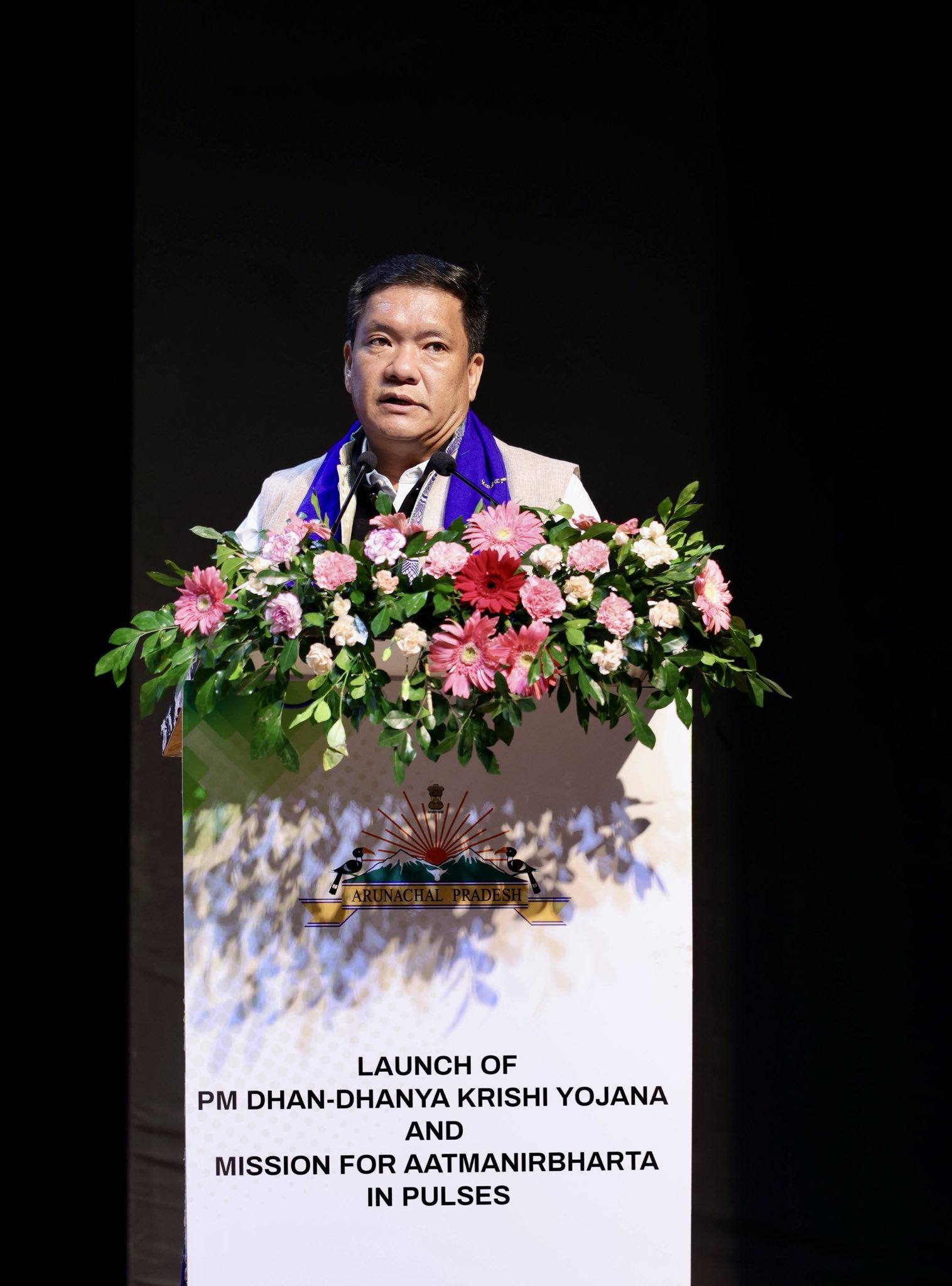 Arunachal Pradesh CM Pema Khandu Highlights Scheme Convergence for Boosting Agriculture During PM’s Launch of Dhan Dhanya Krishi Yojana
