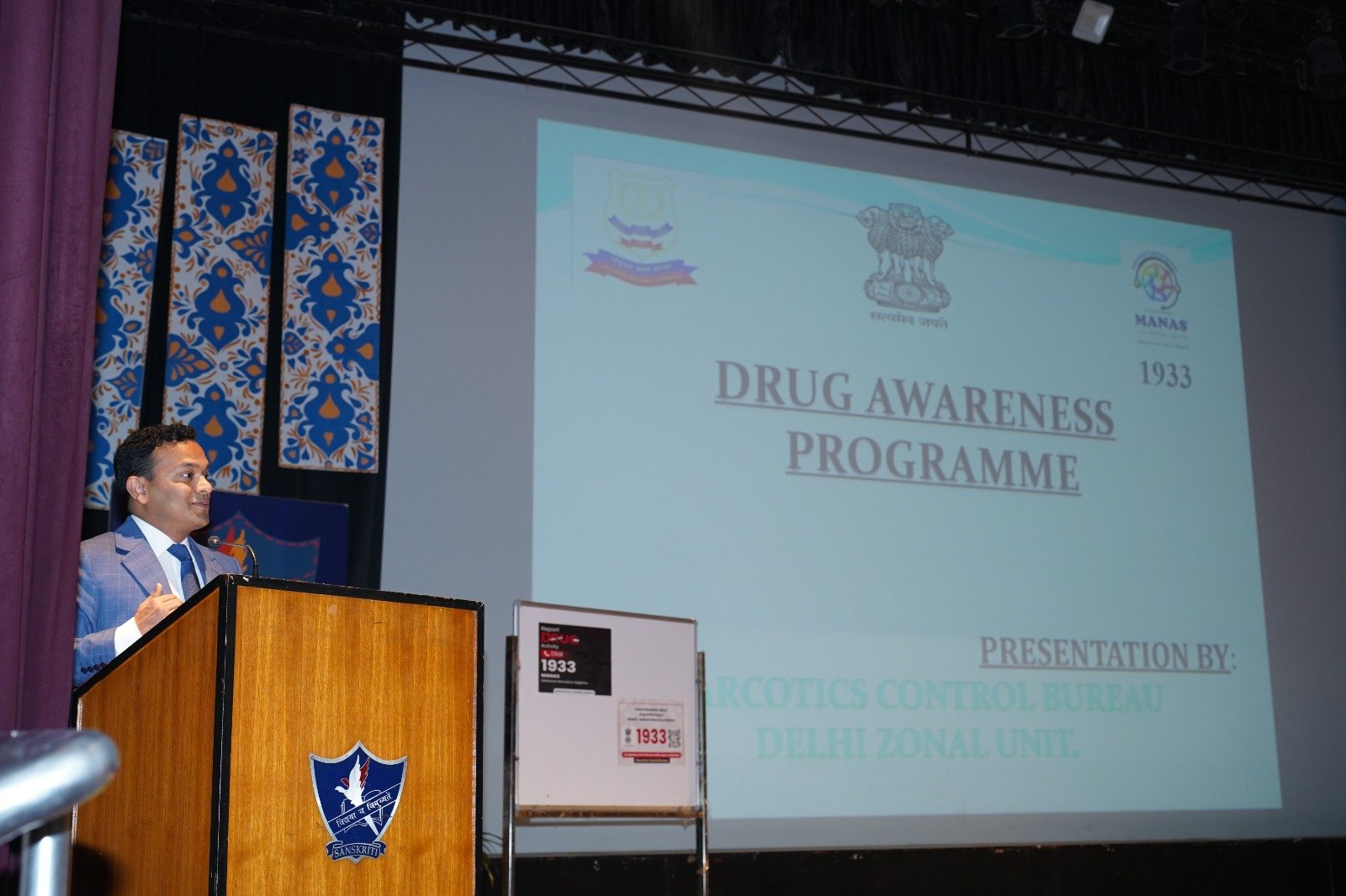NCB and CBSE Launch Drug Awareness Drive at Sanskriti School, Delhi
