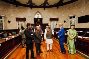 Lok Sabha Speaker Om Birla Urges Indian Diaspora in Barbados to Partner in India’s Growth Story