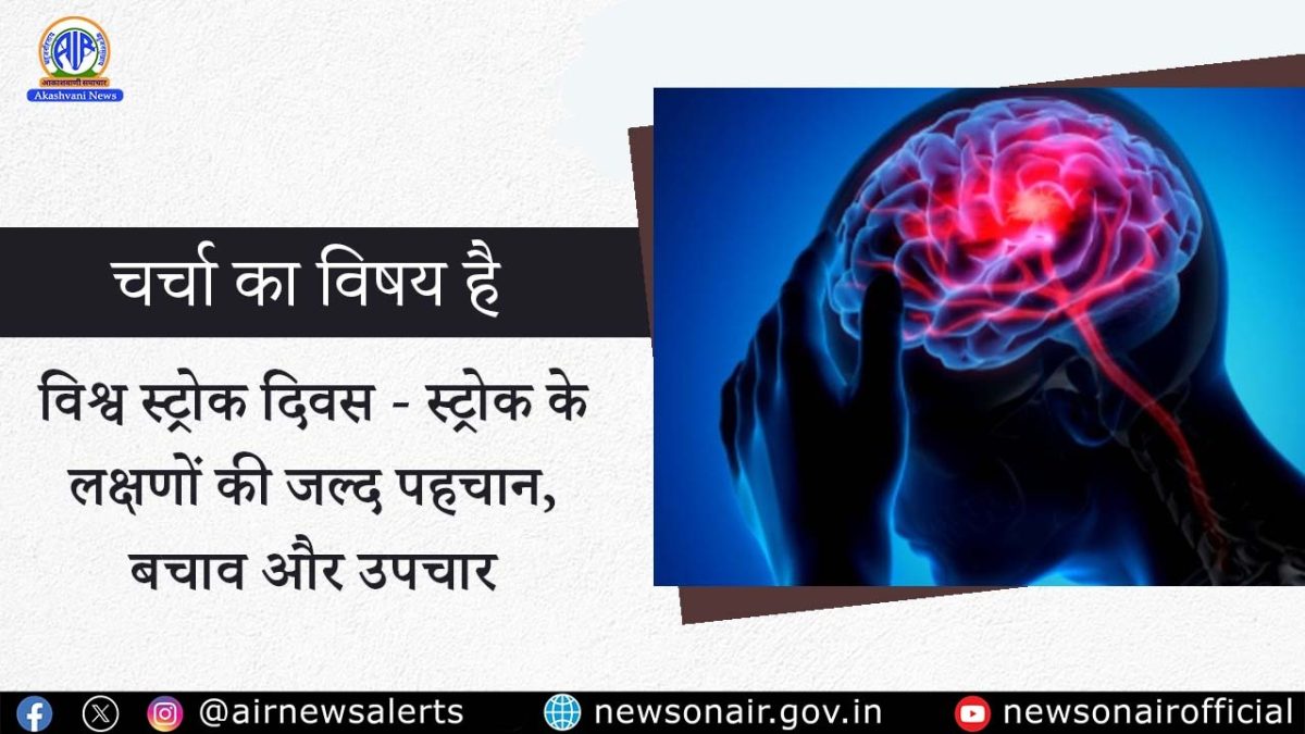 Charcha Ka Vishay Hai : विश्व स्ट्रोक दिवस – स्ट्रोक के लक्षणों की जल्द पहचान, बचाव और उपचार