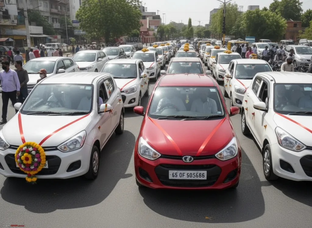 सप्टेंबर महिन्यात चारचाकी गाड्यांच्या विक्रीत ४% वाढ