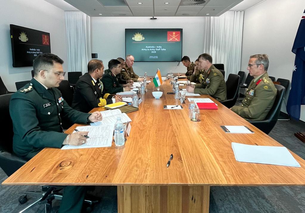 India-Australia Army Staff Talks Conclude in Canberra; Both Sides Reaffirm Commitment to Regional Stability