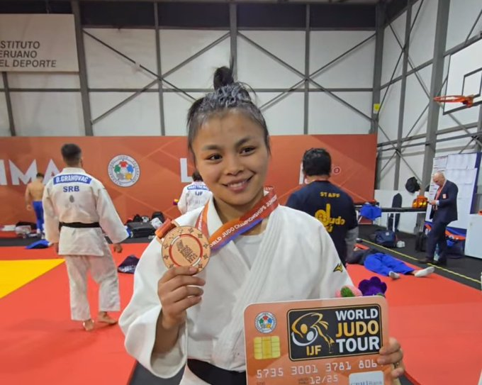 Linthoi Chanambam Wins India’s First-Ever Medal at Judo Junior World Championships
