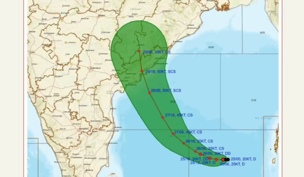 Cyclone ‘Montha’ Brings Torrential Rain, Flooding, and High Winds to Andhra Pradesh Coast