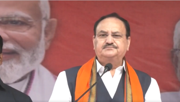 BJP National President JP Nadda Calls Mahagatbandhan a ‘Symbol of Destruction’ at Goh Rally