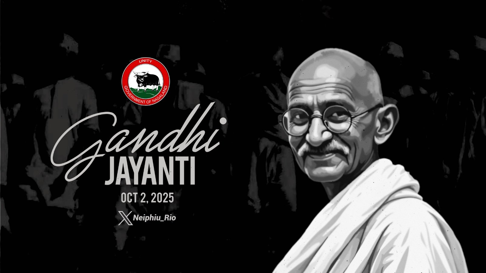 Nagaland CM Neiphiu Rio Pays Tribute to Mahatma Gandhi on Gandhi Jayanti