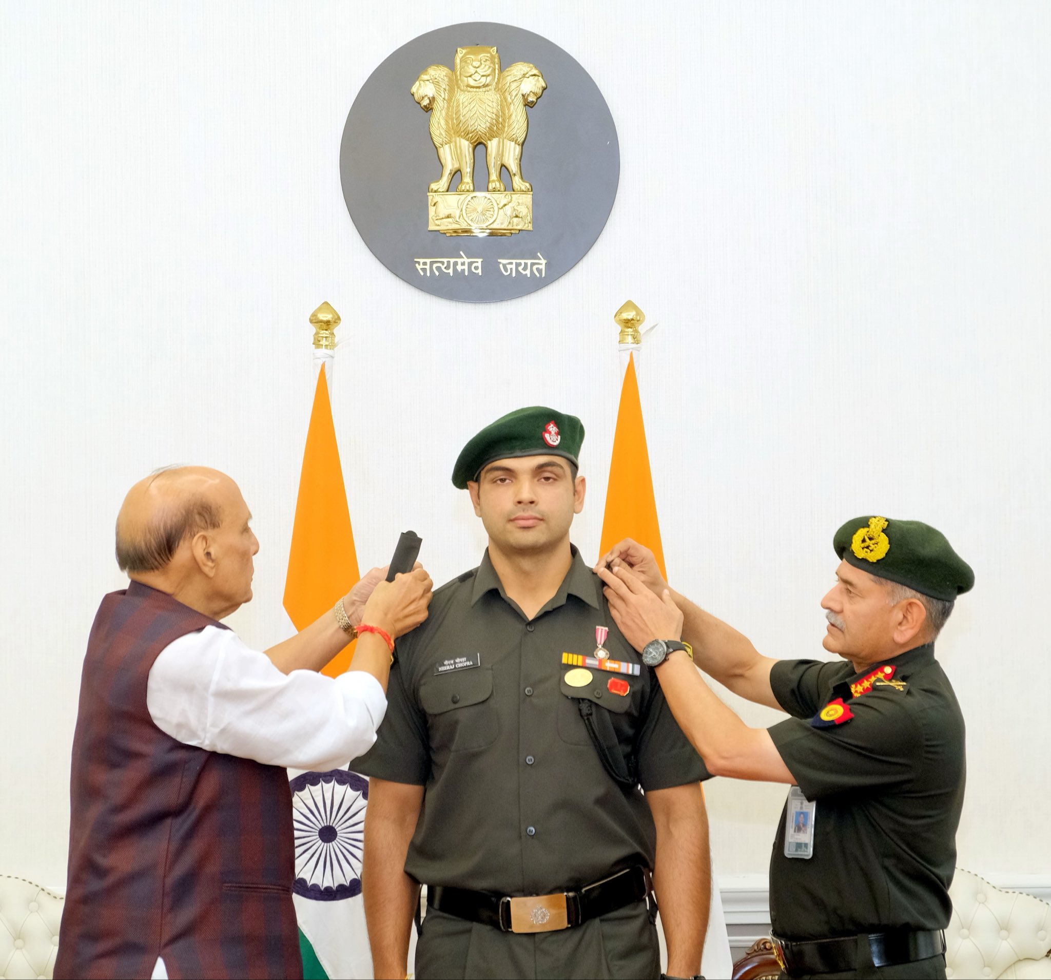 Neeraj Chopra Conferred Honorary Lt Colonel Rank in Territorial Army