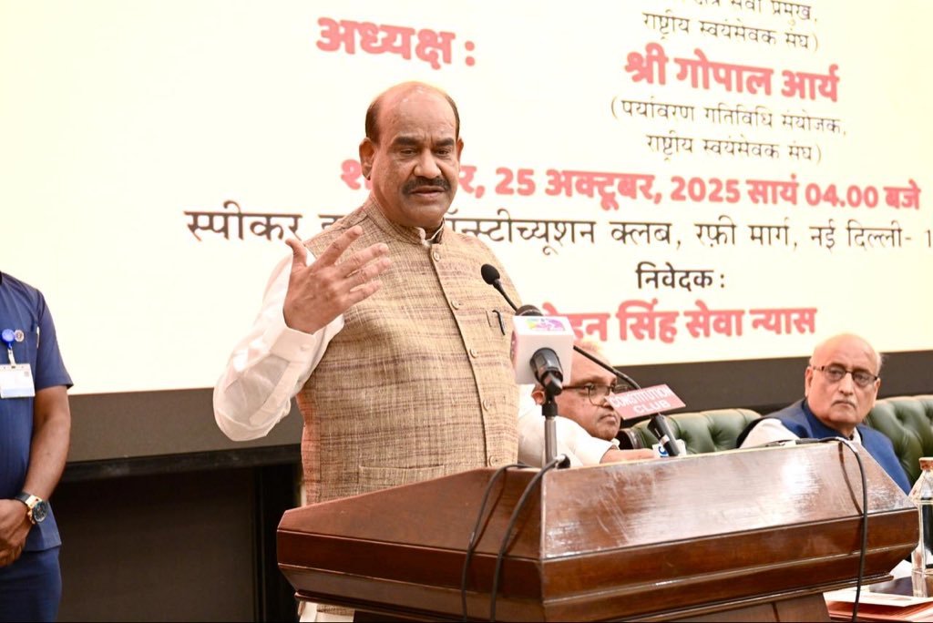 Lok Sabha Speaker Om Birla Calls for Collective Action to Build a Cleaner, Greener India