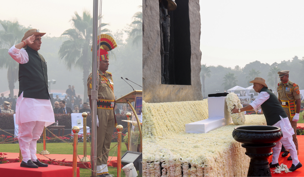 Rajnath Singh Pays Tribute on Police Commemoration Day in New Delhi
