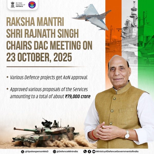Defence Acquisition Council Clears ₹79,000 Crore Proposals to Boost Armed Forces Capability