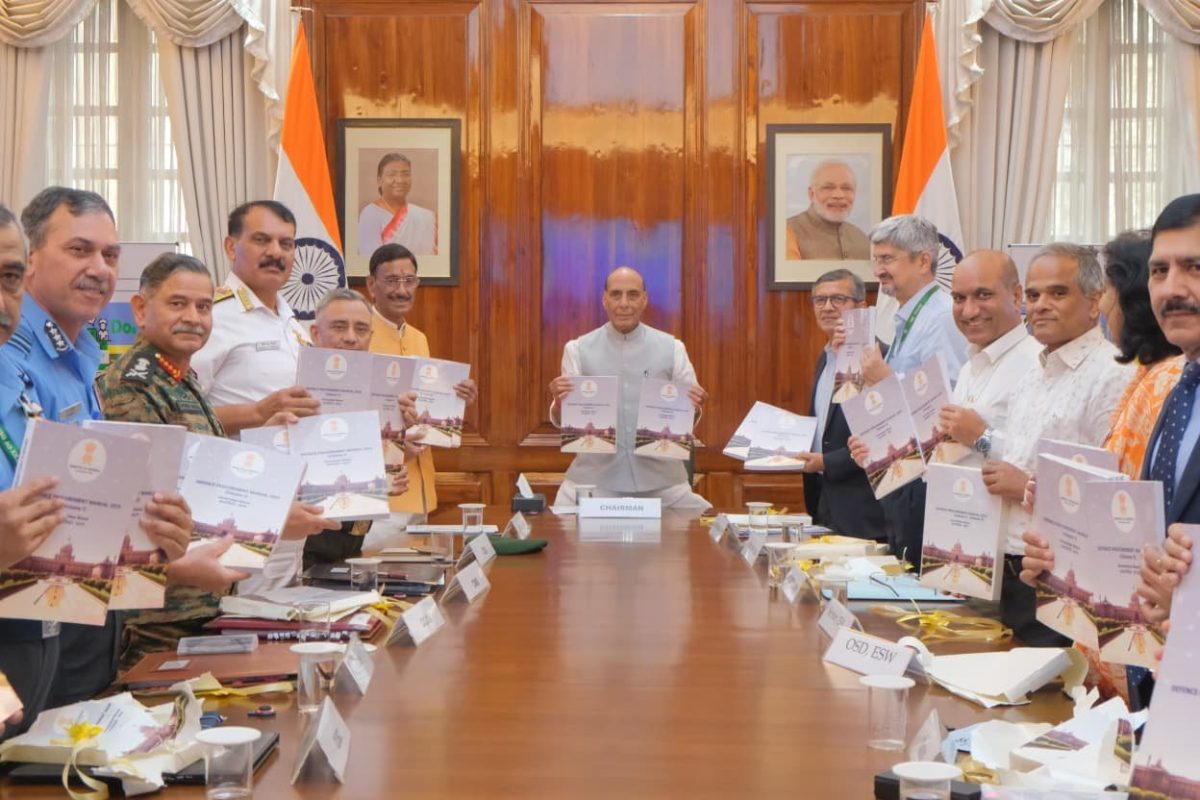 Defence Minister Rajnath Singh Releases Defence Procurement Manual 2025 in New Delhi