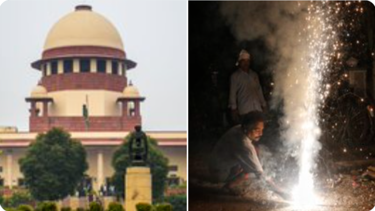 سپریم کورٹ نے آج ایک فیصلے میں دلّی اور NCR خطے میں، آنے والے دیوالی کے تہوار کے دوران، گرین پٹاخوں کی فروخت اور استعمال کی اجازت دے دی ہے