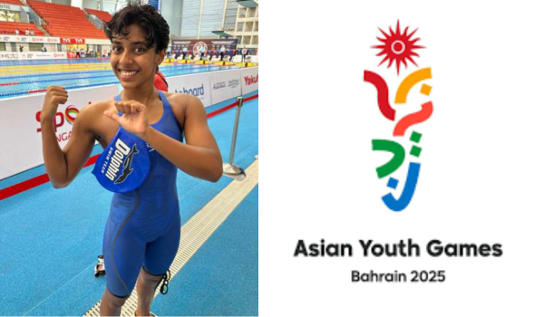 Dhinidhi Desinghu Sets National Swimming Record in 400m Freestyle at Asian Youth Games